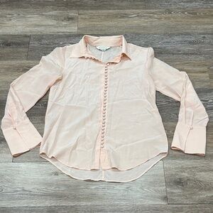 Club Monaco Light Peach Button-Down Shirt